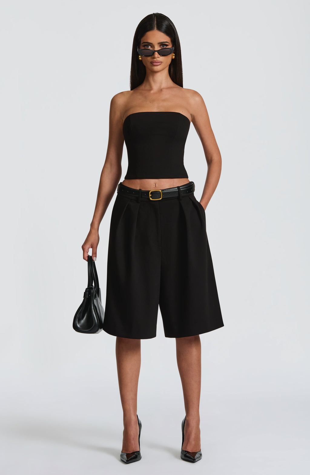Ausra Bermuda Shorts - Black