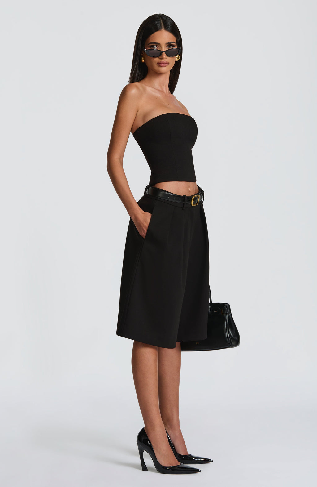 Ausra Bermuda Shorts - Black