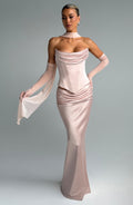 Bernadette Maxi Skirt - Soft Peach