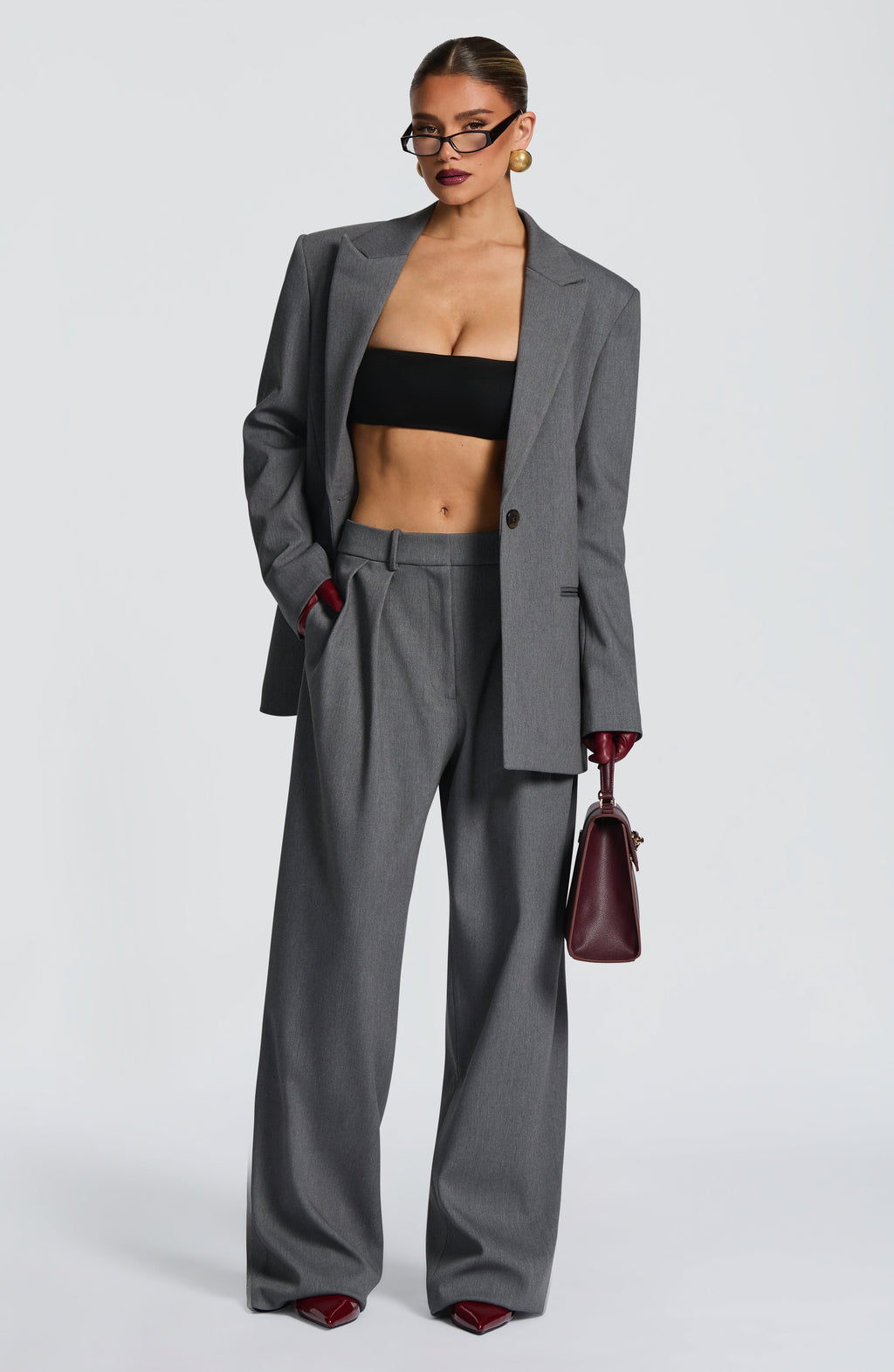 Reece Blazer - Grey Marl